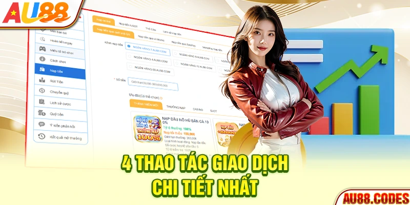 4 thao tác giao dịch chi tiết nhất