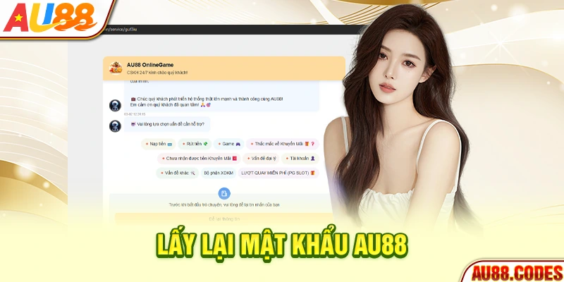 Lấy lại mật khẩu AU88